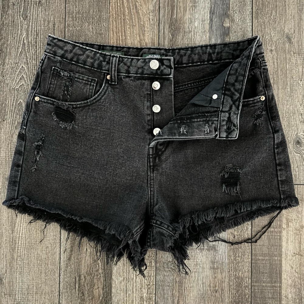 High-Rise Jean Shorts